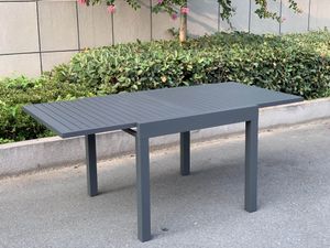 Gartentisch 90x90cm Polywood Tischplatte Balkontisch Terrassentisch Champ/Mokka 