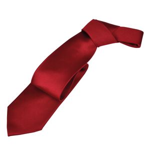 Seiden-Krawatte rot von J.Ploenes in Überlänge, Einheitsgroesse:one size