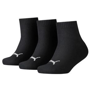 Ponožky PUMA Kids Quarter 3-Pack Black Černá 31-34