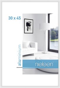 Nielsen Aluminium Bilderrahmen Classic, 30x45 cm, Weiß Glanz