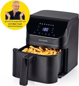 Rachs KOCHWERK Heißluft-Fritteuse Digital 4l mit Erinnerungsfunktion - schwarz matt Rachs KOCHWERK Heißluft-Fritteuse Digital 4l mit Erinnerungsfunktion - schwarz matt