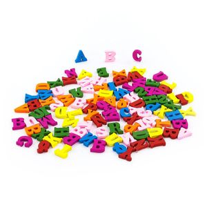 Oblique Unique ABC Holz Spielzeug Buchstaben Alphabet Deko ca. 100 Teile - bunt