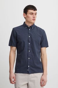 CASUAL FRIDAY CFAnton fil a fil shirt Herren Kurzarmhemd Herrenhemd Hemd Button-Down-Kragen Unifarben Regular Fit