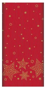 PAPSTAR Weihnachts-Tischdecke "Christmas Shine" 1,80 x 1,20 m rot