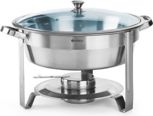 HENDI Chafing Dish rund Chromstahl 4 L Economic HENDI Chafing Dish rund Chromstahl 4 L Economic