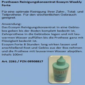Prothesenreiniger Ecosym Intensiv wöchentlich 100 ml