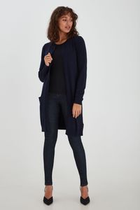 Pulz Cardigan lang  PZSARA, Größe:S, Farbe:Blue Marine