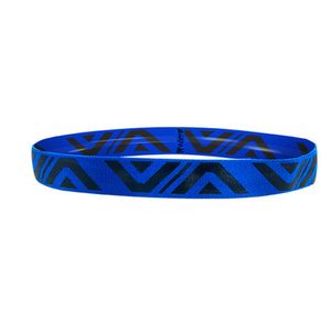 Damen Herren Anti-Rutsch Yoga Haarband Elastisches Schweißband Sport Laufstirnband-Blau