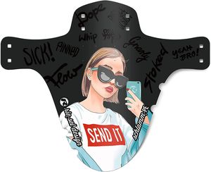 Riesel Design ® Mudguard - Schlamm:pe - inkl. Kabelbinder für das MTB Schutzblech/Stylisches Fahrrad Schutzblech & modernes Mountainbike Schutzblech für Jede Fahrradgröße