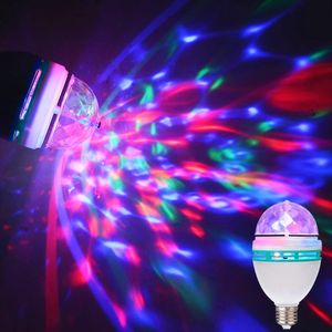 3W E27 LED Partyleuchte Discolicht Rotierende Discokugel Disco Lichteffekt Bühnenbeleuchtung