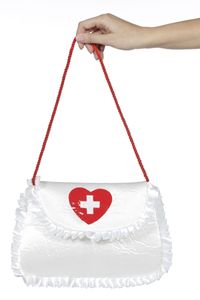 Kostüm Zubehör Tasche Handtasche Krankenschwester Karneval
