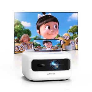 ULTIMEA Apollo P10 Full HD 1080P Decoding Beamer, 5G+2.4G WiFi Bluetooth Projektor, Tragbarer Mini Beamer Full-HD, 300 ANSI-Lumen