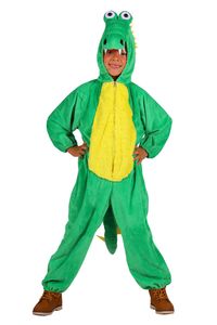 T3336-140-152 grün Kinder Mädchen Junge Krokodil Kostüm Gr. 140-152