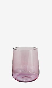 Windlicht / Vase "Lundby", Glas, lüster rosa, Handarbeit, von Kaheku, Ø17x20cm