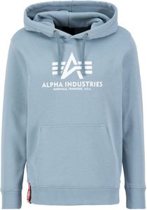 ALPHA INDUSTRIES - Basic Hoody 178312 Print Herren Kapuzenpullover, Größe:XXL, Farbe:Greyblue - 134