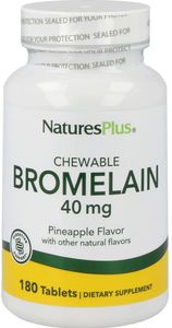 Natures Plus Chewable Bromelain 40 mg-180 Tablets