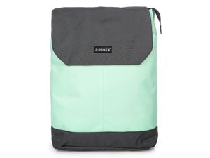 Plecak Miejski Zielony Kolorowy Młodzieżowy Damski Lekki Materiałowy Na studia Do Pracy Szkoły A4 Z Klapką Na Laptopa 15.6" cala