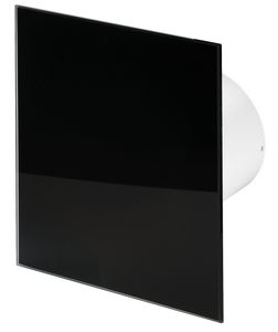 125mm odsavač par s časovačem Matný černý skleněný čelní panel TRAX Nástěnné stropní větrání