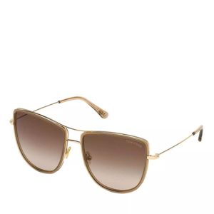 Tom Ford Women Metal Sunglasses FT0759 Rose Gold/Brown