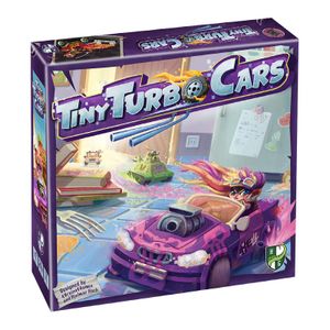 HR049 - Tiny Turbo Cars - Brettspiel, für 2-4 Spieler, ab 8 Jahren (DE-Ausgabe)