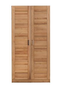 Kleiderschrank Türen Holz Kernbuche-massiv natur geölt 2-türig Tollo 2