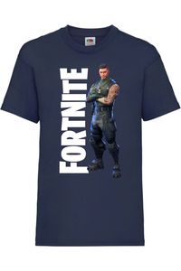 Squad Leader Kinder T-shirt Fortnite Battle Royal Epic Gamer Gift, 9-11 Jahr - 140 / Dunkelblau