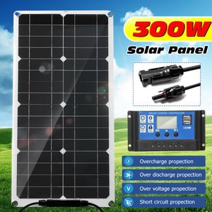 MECO 300 W Solarpanel-Kit 12 V Batterieladegerät Wohnwagen Boot Flexibel