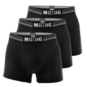 MUSTANG Herren Retroshorts 3er Pack, Boxershorts, Pants, True Denim Schwarz/Schwarz/Schwarz 2XL (Gr. XX-Large)