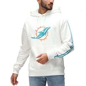 Re:covered Fleece Hoody - NFL Miami Dolphins ecru weiß - XL