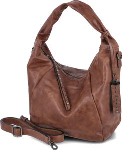 Tamaris Damen Hobo Bag Schultertasche Umhängetasche CELIE Braun Kunstleder- Tamaris Damen Hobo Bag Schultertasche Umhängetasche CELIE Braun Kunstleder-