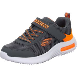 Skechers Jungen-Sneaker-Slipper-Klettschuh BOUNDER TECH Grau-Orange, Farbe:grau, EU Größe:31