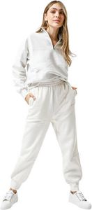 Champion Dámské dlouhé kalhoty na běhání Volnočasové kalhoty Tréninkové kalhoty 114745 White Velikost L