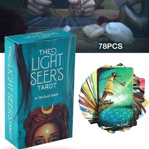 78 cards Tarot Karten Light Seer's Tarot Deck Brettspiel Party Familienspiele Lernspielzeug Spielzeug Gesellschaftsspiel mit Freunden