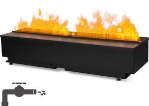 Dimplex Cassette 1000 Pro Kamineinsatz mit Festwasseranschluss, Opti-myst 3D Modell 2025: Pulverbeschichtung schwarz