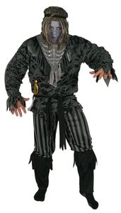 Skelett Piraten Geister Kostüm für Herren, Größe:XL
