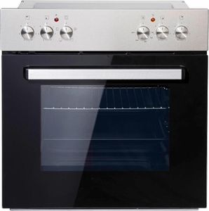 PKM Einbauherdset Backofen Edelstahl Kochfeld Herdset BIC3 I-KP-IX-2/2 - 55L