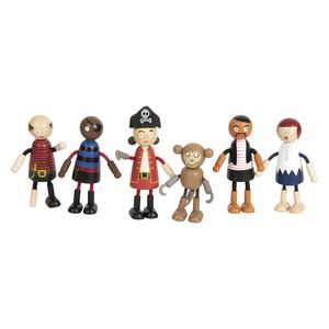Small Foot Biegepuppen Piraten Figuren Mehrfarbig Spielfigur