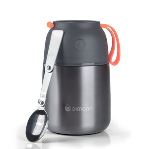 Dimono® Thermobehälter Warmhaltebehälter; to-Go Lebensmittelbehälter Essensbehälter Speisegefäß aus Edelstahl - 500 ml