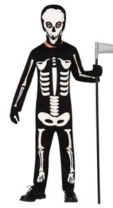 Skelett Kostüm für Jungen, Größe:140/146