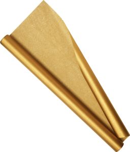 Seidenpapier Rolle 50x500 cm metallic gold farbfest