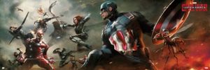 Poster Marvel Captain America Civil War 158x53cm
