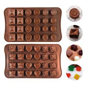 FNCF 2 Stück Silikon-Schokoladenformen, Hohlraum-Schokoladenformen, Silikonformen, Backform für Schokolade, Kuchen, Gelee, Pudding