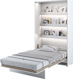 Wandklappbett Bed Concept 120x200 Schrankbett Vertikal Wandbett Gästebett Weiß
