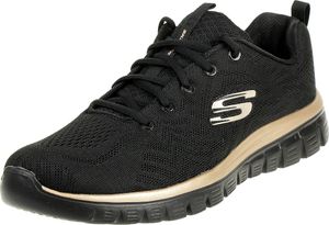 Skechers Graceful - Get Connected - Black / Rose Gold Polyester Größe: 39 Normal Skechers Graceful - Get Connected - Black / Rose Gold Polyester Größe: 39 Normal