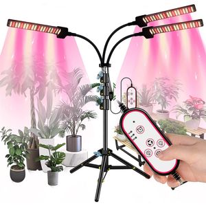 216LEDs Vollspektrum Pflanzenlampe mit Ständer, LED Pflanzenleuchte Pflanzenlicht Wachstumslampe für Innen Pflanzen, 3 Kopf