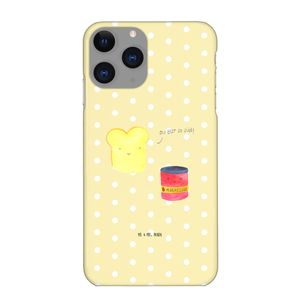 Mr. & Mrs. Panda Iphone 11 Pro Handyhülle Toast & Marmelade - Gelb Pastell - Geschenk, Tiere, Premium Kunststoff, Toastbrot, lustige Sprüche, Dreamteam, Gute Laune, Brot