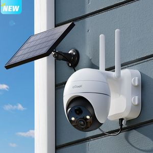 5MP PTZ Überwachungskamera Aussen WLAN mit Solarpanel 4DBi WLAN-Antenne Alexa Kamera