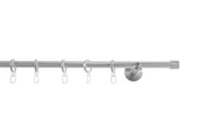 SN Deco - Stilgarnitur Brest, 19 mm, 1-Lauf, edelstahl optik, 200 cm