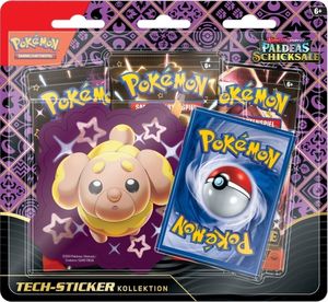 Pokemon Paldeas Schicksale - Tech-Sticker-Kollektion - 1 zufällige Box - Deutsch