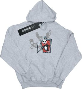 Disney - Mikina s kapucí "Nightmare Before Christmas Ghosts Of Jack" pro muže BI16512 (3XL) (šedá)